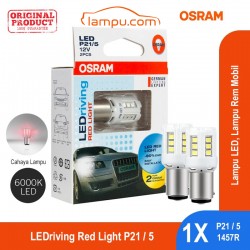 Jual Osram Lampu LED Rem Mobil T21 / 5W 1457R Red Light - Merah [6000K] - dg Harga Murah
