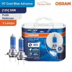 Jual Osram Lampu Mobil H7 Cool Blue Advance 12V 55W - 62210CBA - Biru - dg Harga Murah