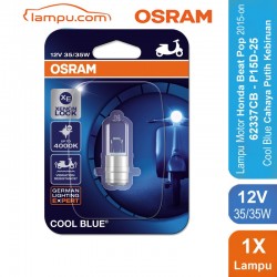 Osram Lampu Depan Motor Halogen MC 62337CB 35/35 12V P15D-25-1 Cool Blue