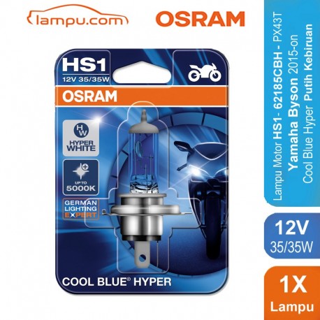 Osram Lampu Depan u/ Motor hs1/h4 12v 35/35w - Cool Blue - u/ Motor (vixion, bison, cbr150, cbr250 ninja, dll) Murah