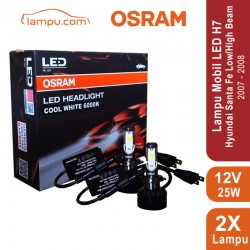 OSRAM 65210CW Lampu LED Mobil Santa Fe 2007-2008 Low/High Beam H7 - PX26d - Cool White