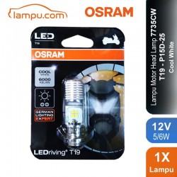 Osram Lampu Utama Motor LED T19 H6 M5 K1 Putih - 7735CW - Cocok u/ Motor Bebek & Matic dg Harga Murah